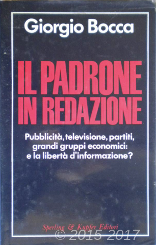 Copertina di Il padrone in redazione